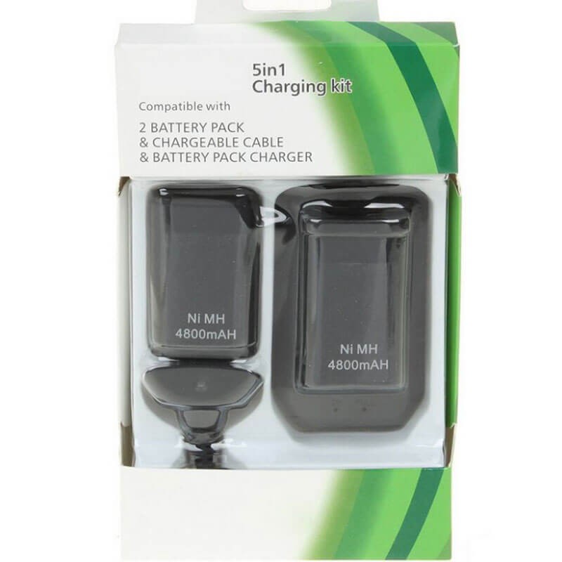 Kit Carga y Juega Xbox 360 4 en 1