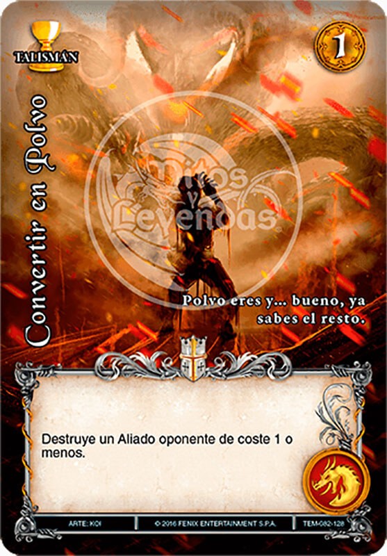 Convertir en Polvo - Templarios